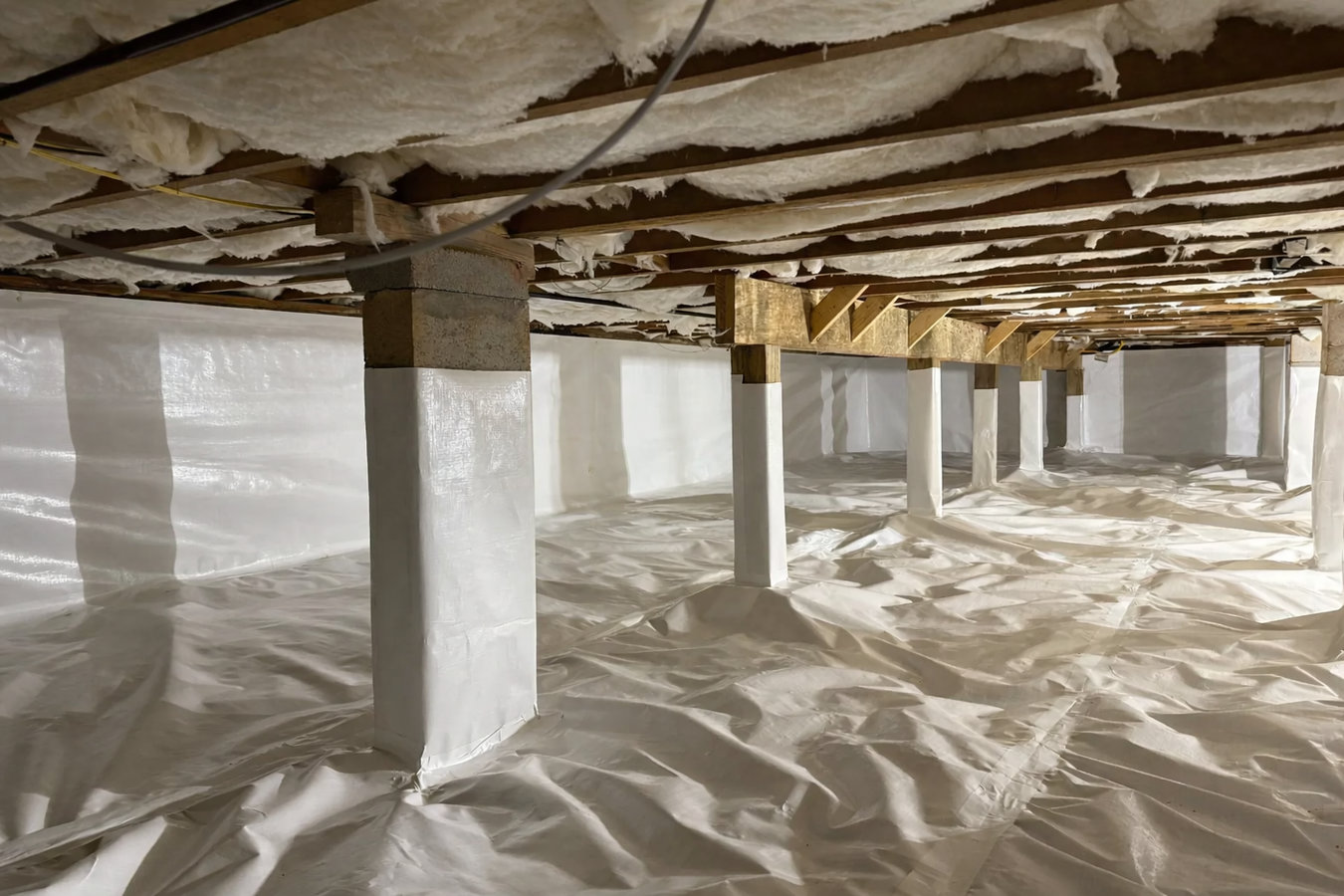 Crawl space vapor barrier in Big Spring, TX